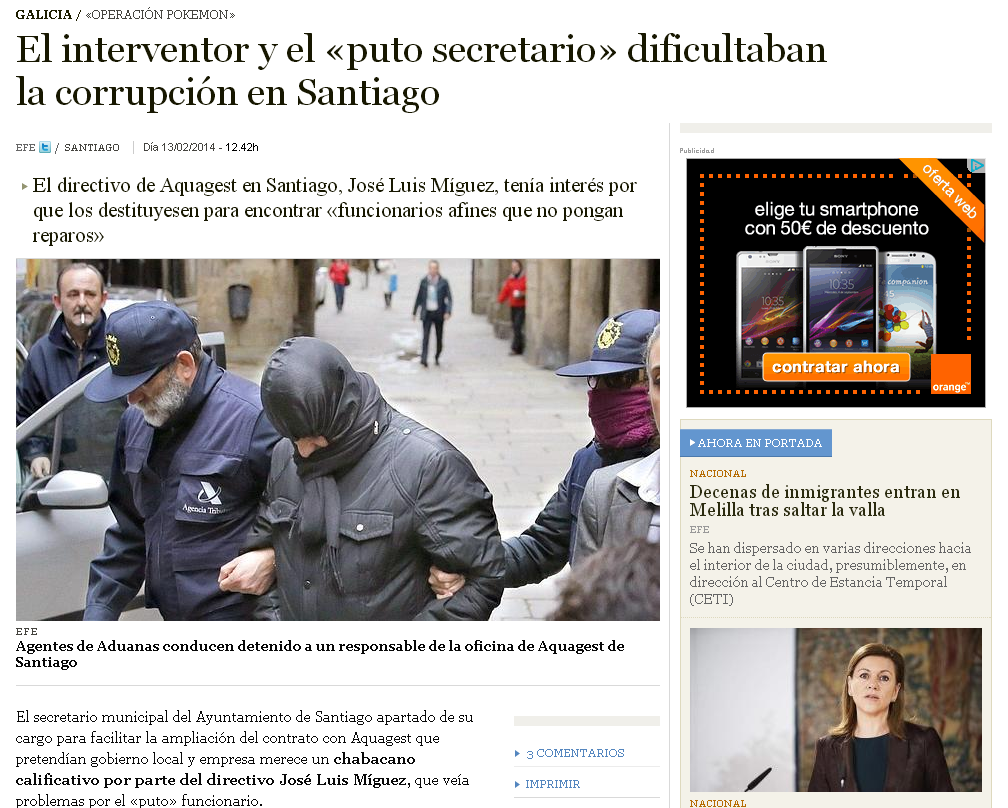 El interventor y el «puto secretario» dificultaban la corrupción en Santiago   ABC.es